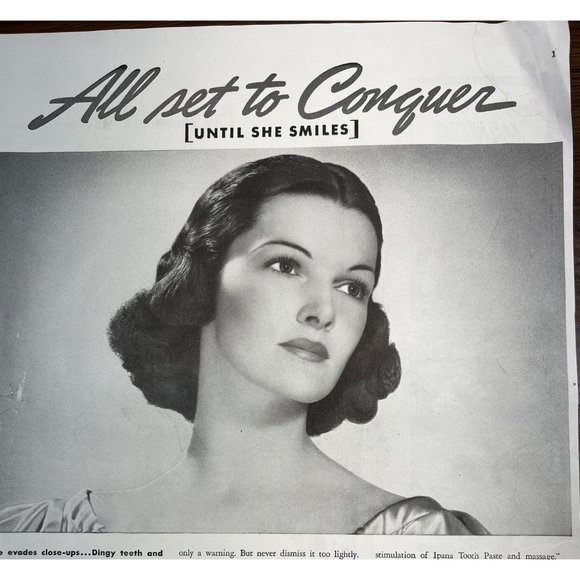 1938 Ipana Tooth Paste Vintage Print Ad Tooth Decay Dingy Teeth - Picture 6 of 6